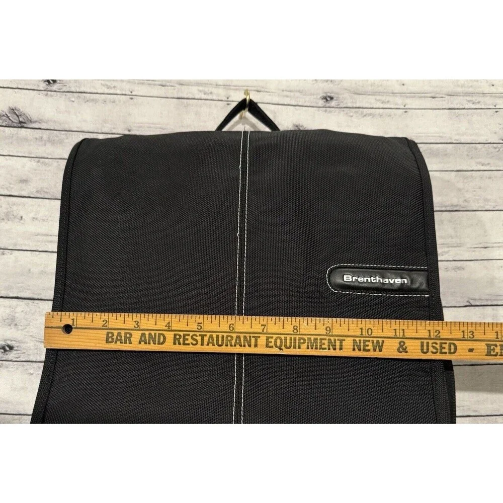 BRENTHAVEN Pro Style Slim Pack Laptop Backpack Black Water Resistant